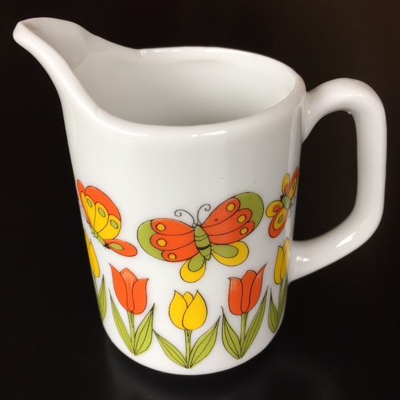 Vintage 1970s cream & sugar set - Picture 4 of 14